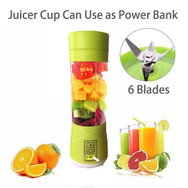 GADMODO- PORTABLE USB ELECTRIC JUICER - 6 BLADES (PROTEIN SHAKER) - Image 6